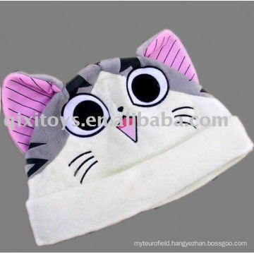 cartoon animal cat plush hat